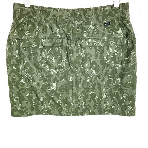 Prana Womens Halle E-Waist Skort II Evergreen Camo Recycled Nylon Stretch Size 8 - Picture 3 of 12